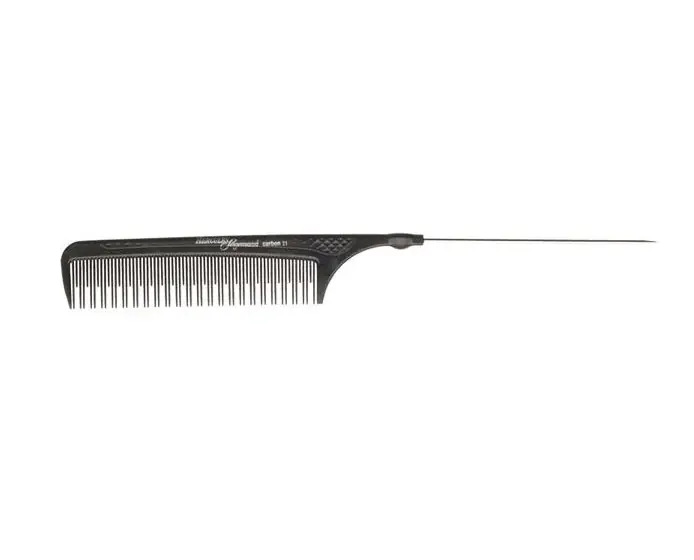 Preisreduziert HERCULES C21 Toupier-Nadel stielkamm 8,75" Carbon Kamm