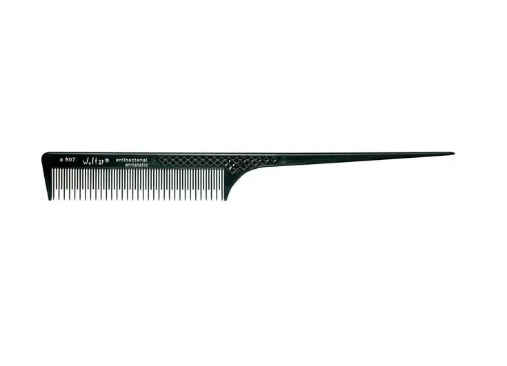 Preiswert HERCULES A607 schwarz Wolf37 8 1/2" Stielkamm Toupierzahnung