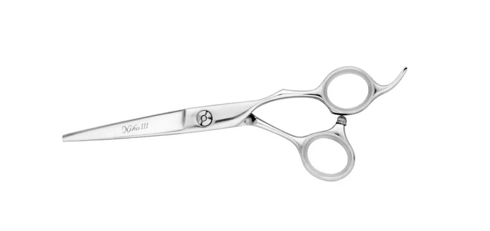 Nikarma Haarschneideschere Niko III X Japan-Edelstahl Patent-Schraubsystem flach Mega-Angebot