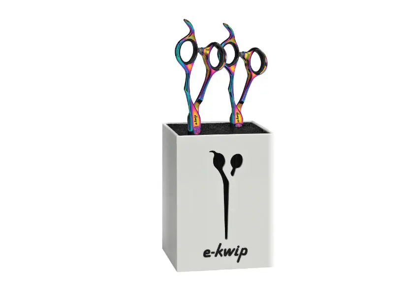 Haarschneidescherenset e-kwip COLOR Set 5,5" Education Haarschneideschere 5.5"+Modellierschere 5.5" Meistverkauft