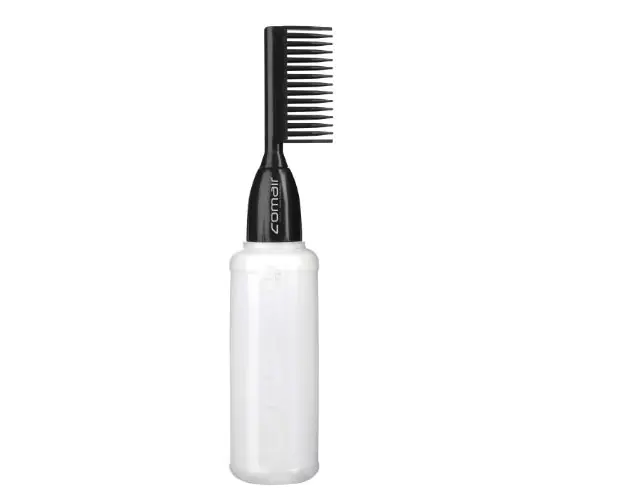 Top-Seller Comair Auftrageflasche transparent mit Kamm schwarz