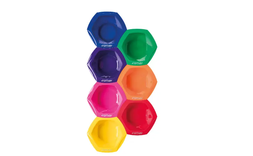 Comair Färbeschalenset rainbow bunt, 7teiliges Stecksystem Preisknaller