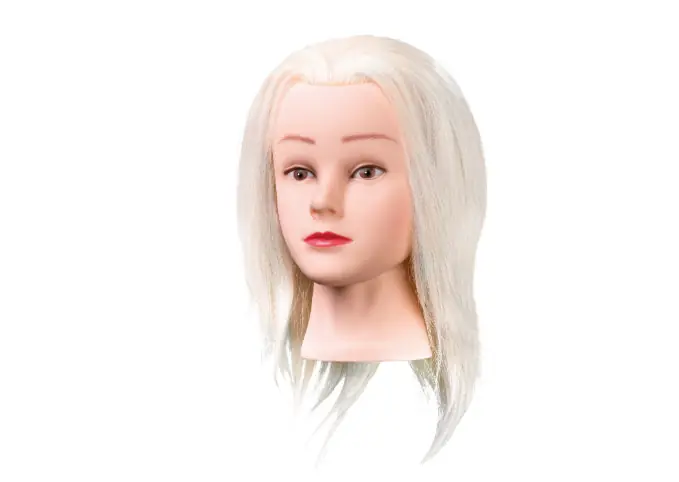 Comair Übungskopf Mary 25cm weißes Angora Ziegenhaar Wochenendangebot