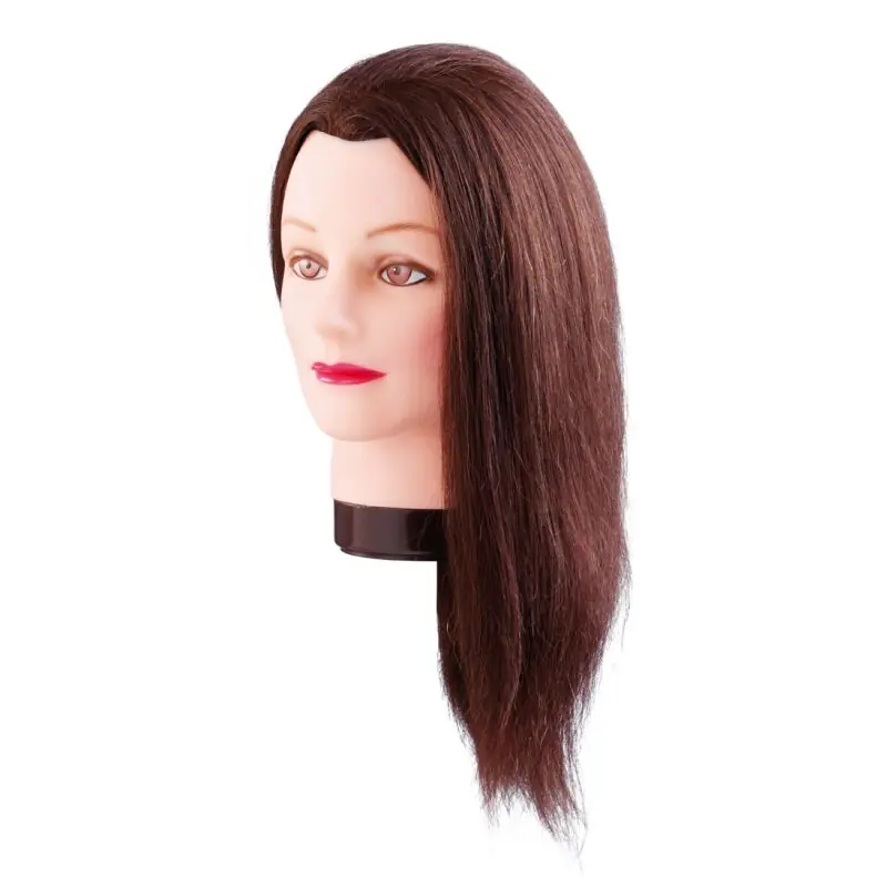 Comair Übungskopf Emma 40cm braun Echthaar Neue Kollektion