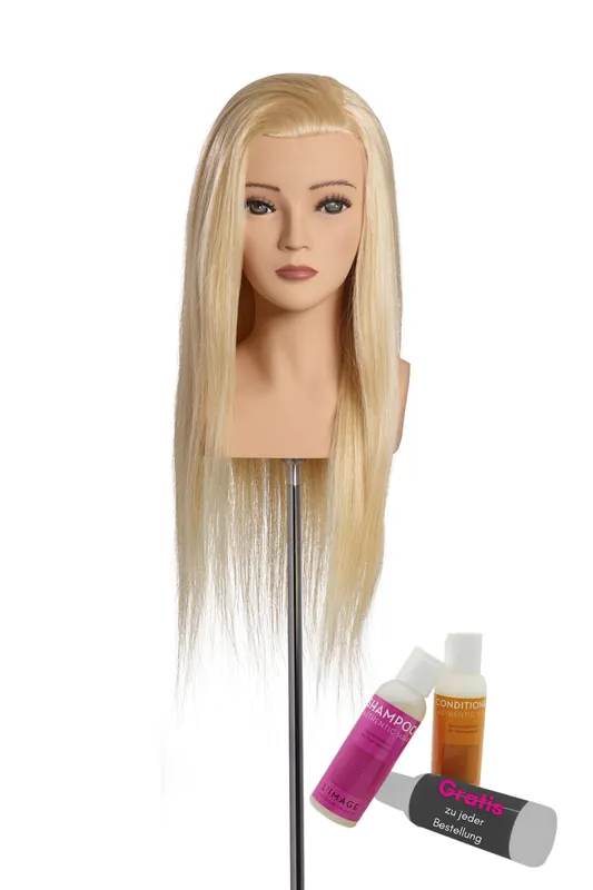 Limage Championskopf ELENA 50cm lichtblond europäisches Echthaar Online Kaufen