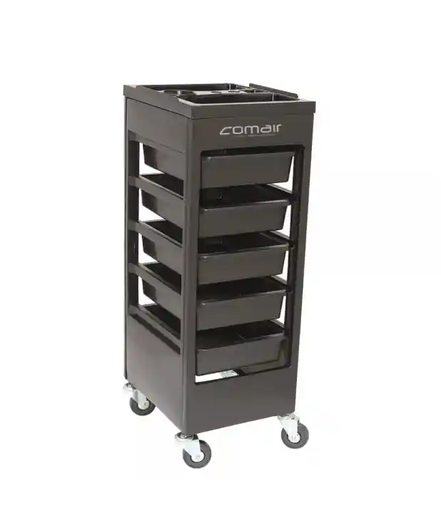 Neu Comair Stapelboy Structure schwarz 5 Fächer, Kunststoff, nicht vormontiert