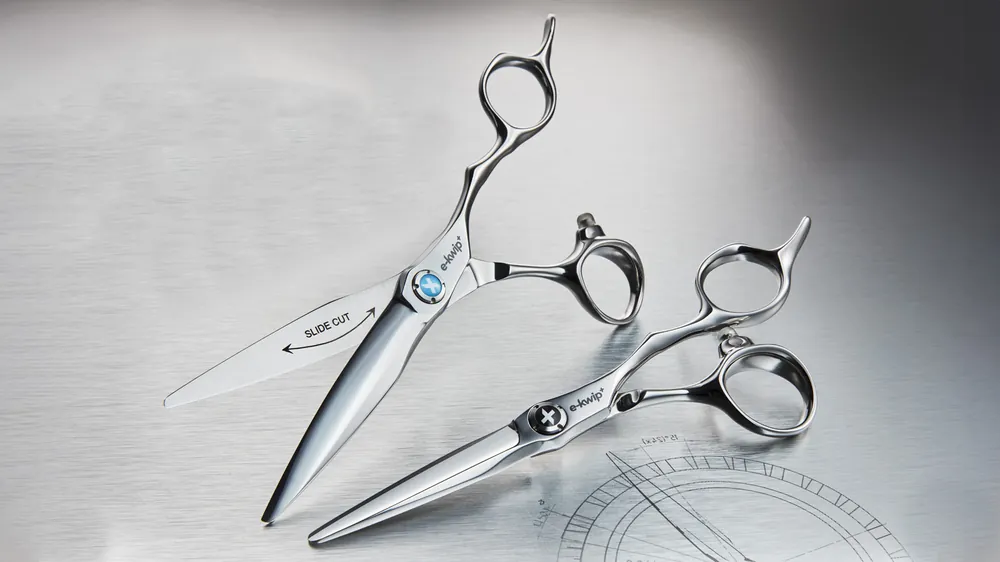 Haarschneidescherenset e-kwip+ TEC System (Straight cut 5,5'' + Slide cut 6,0'') Finale Aktion