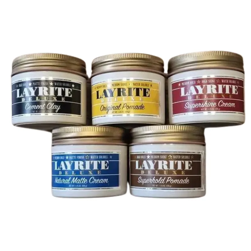 Solange Der Vorrat Reicht Layrite alle Sorten Pomade im 5er Set je 120g pro Dose