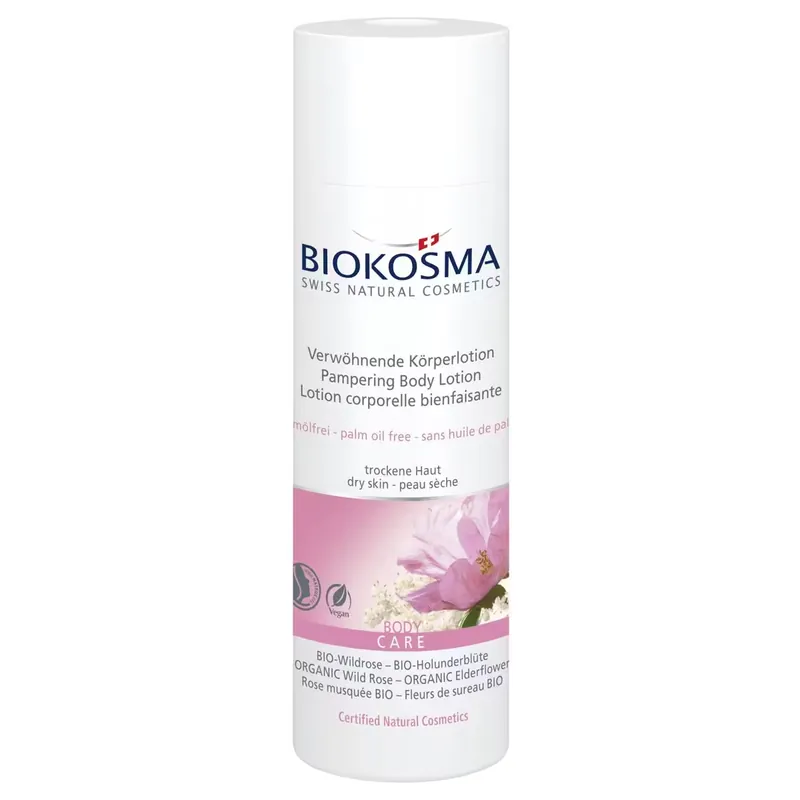 Biokosma Körperlotion Wildrose Holunderblüte Bio 200 ml Versand Am Gleichen Tag