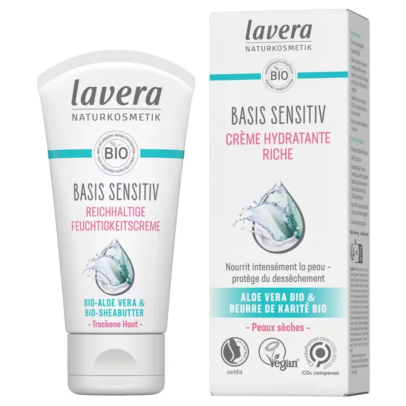 Lavera reichhaltige Feuchtigkeitscreme basis sensitiv 50 ml Letzte Chance