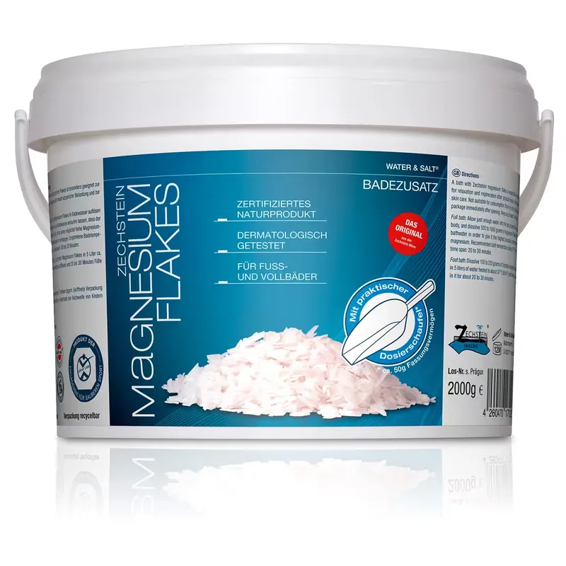 Geprüft Zechstein Magnesium Flakes Kessel 2 kg