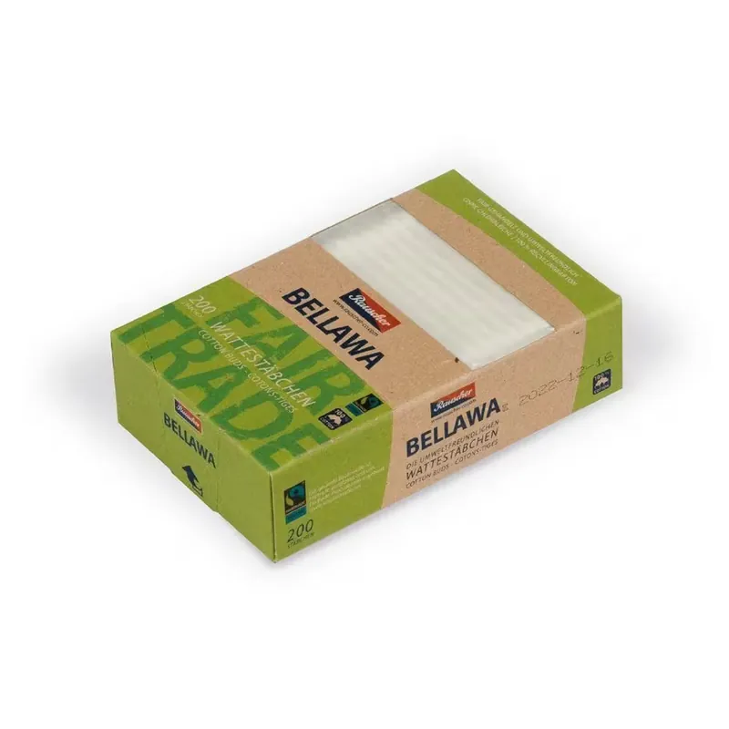 Schneller Versand Bellawa Fairtrade Wattestäbchen 200 Stück