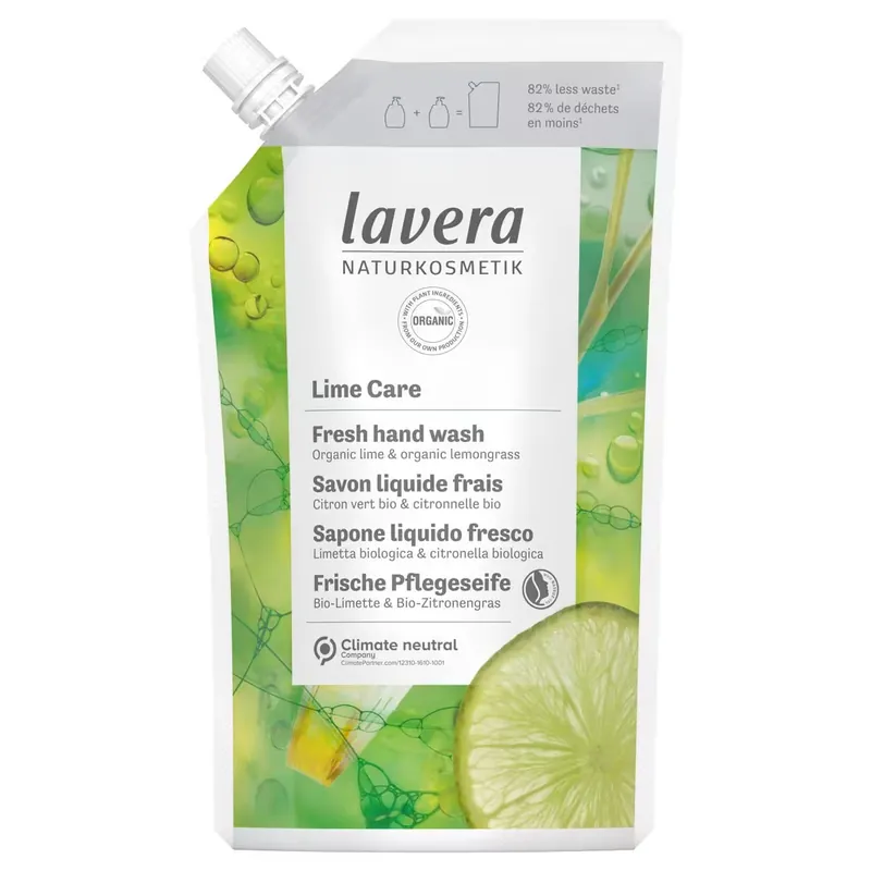 Aktuell Lavera Pflegeseife Lime Care Nachfüllbeutel 500 ml