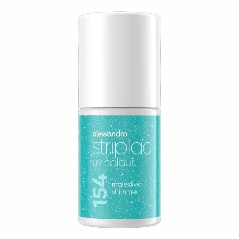 Alessandro Striplac UV Colour 154 Malediva Shimmer 6.5 ml 101 White Honeymoon Finale Aktion