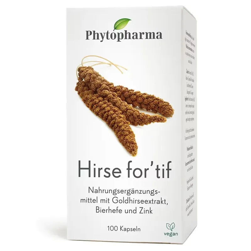 Phytopharma Hirse for'tif Kapseln 100 Stück Super-Preis