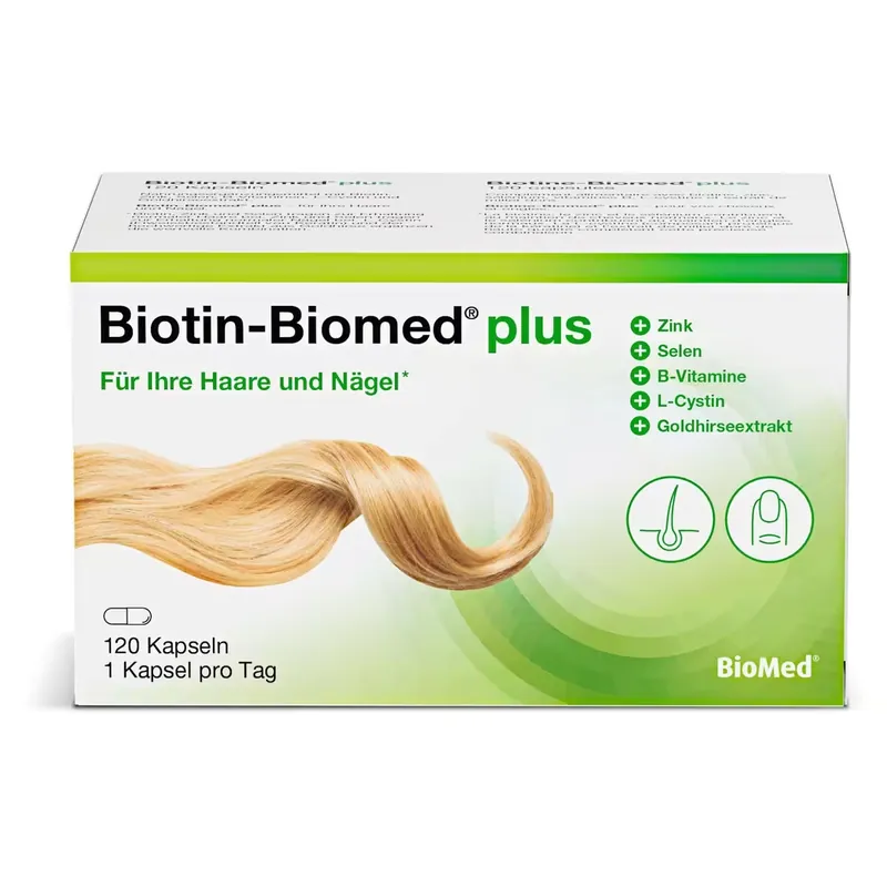 BIOTIN Biomed plus Kapseln 120 Stück Sichere Zahlung