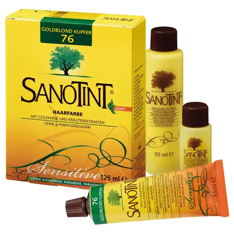 Sanotint Sensitive Haarfarbe 76 goldblond kupfer Letzte Chance