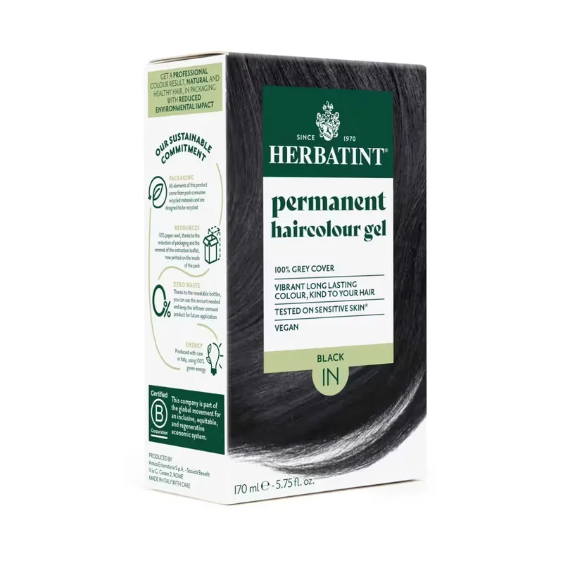 Finale Aktion Herbatint Haarfärbegel 1N Schwarz 170 ml