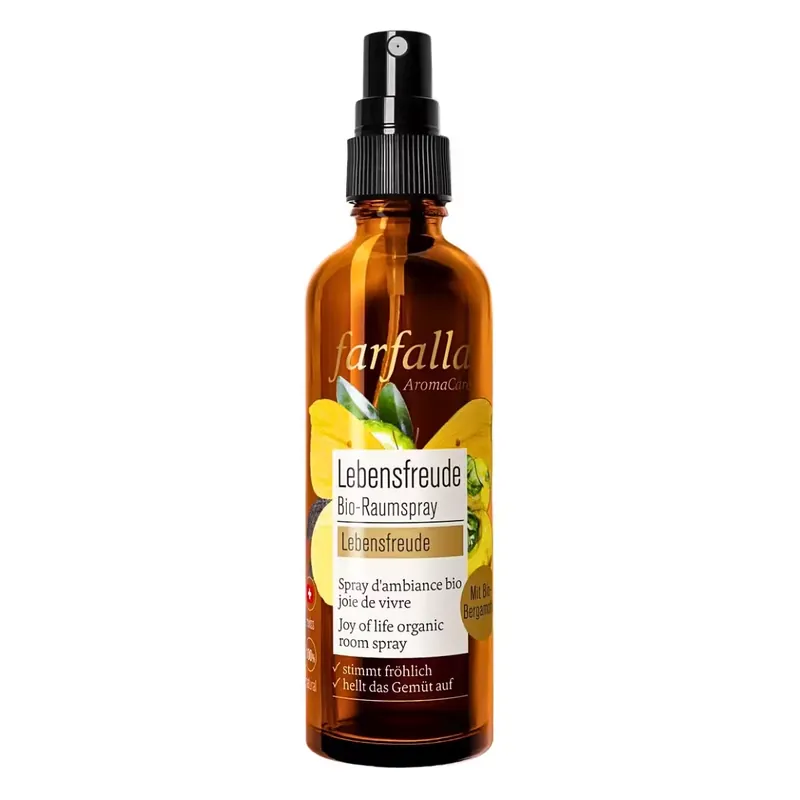 Neuheit Farfalla Bio-Raumspray Lebensfreude Bergamotte 75 ml