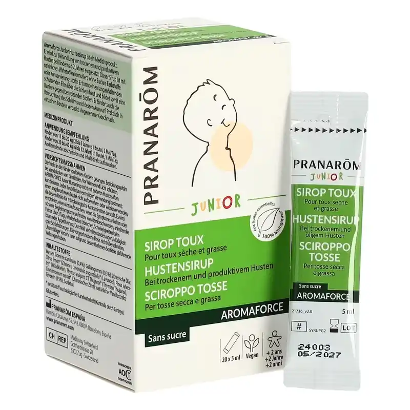 Bestseller Pranarom Aromaforce Hustensirup Junior 20 x 5 ml