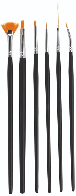 Set mit 6 Pinseln Nail Art Solange Der Vorrat Reicht