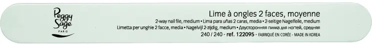 2-seitige weiße Nagelfeile normal 240 / 240 Sonderangebot