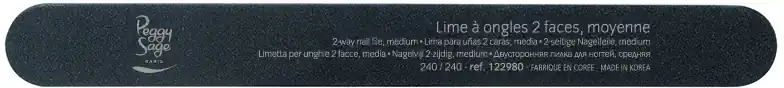 Highlight 2-seitige schwarze Nagelfeile normal 400 / 400