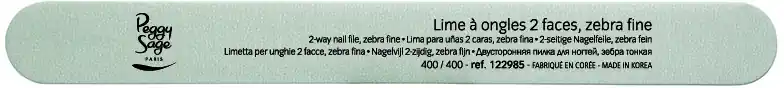 2-seitige Zebra Nagelfeile normal 400 / 400 Super-Preis