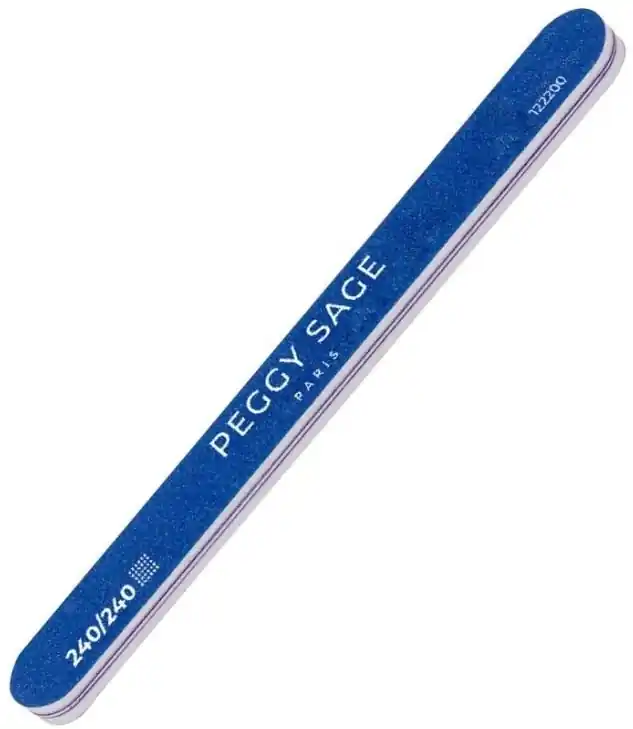 2-seitige blaue Nagelfeile dick 240 / 240 Rabatt