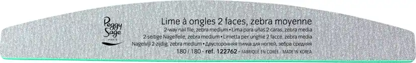 Neuheit 2-seitige sichelförmige Nagelfeile 180 / 180