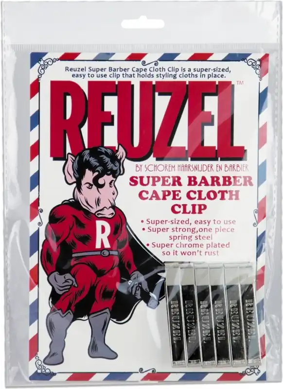 Barber Cape Clip 6er Pack Markenware
