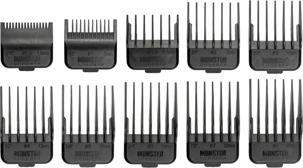 Monster Clippers Aufsteckkammset 10-teilig Super-Preis