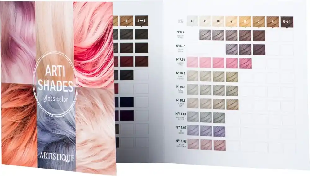 Arti Shades gedruckte Farbkarte Heißes Angebot