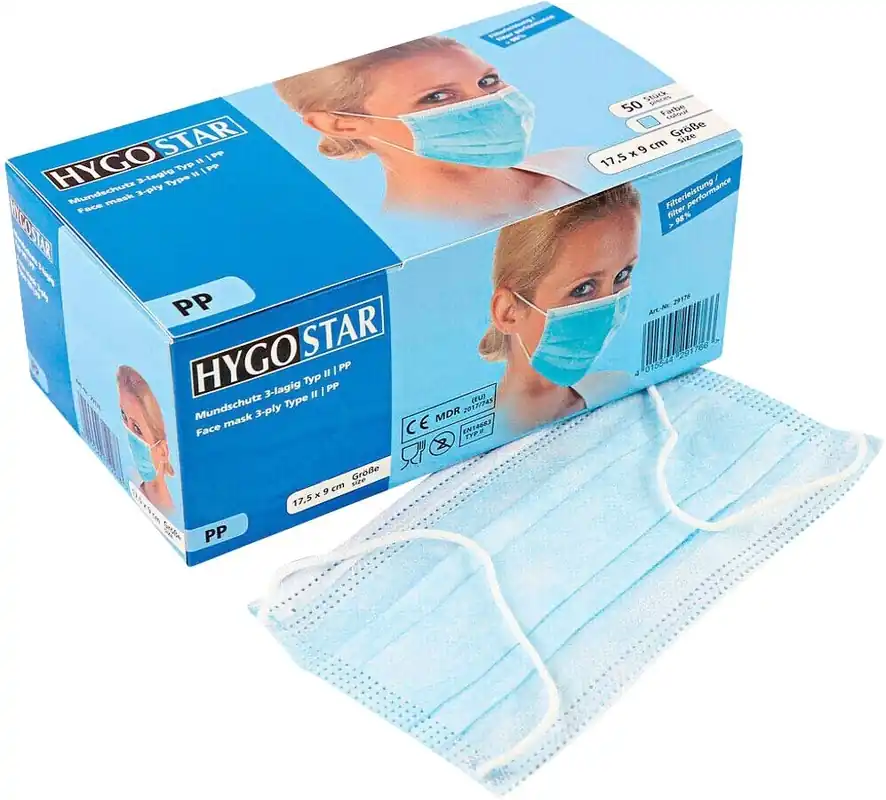Knallerangebot Mundschutz Vliesmaske 3-lagig 50 Stück