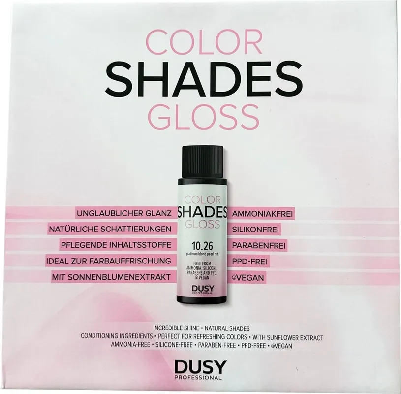 Dusy Color Shades Gloss Farbkarte mit Meschen Begrenztes Angebot