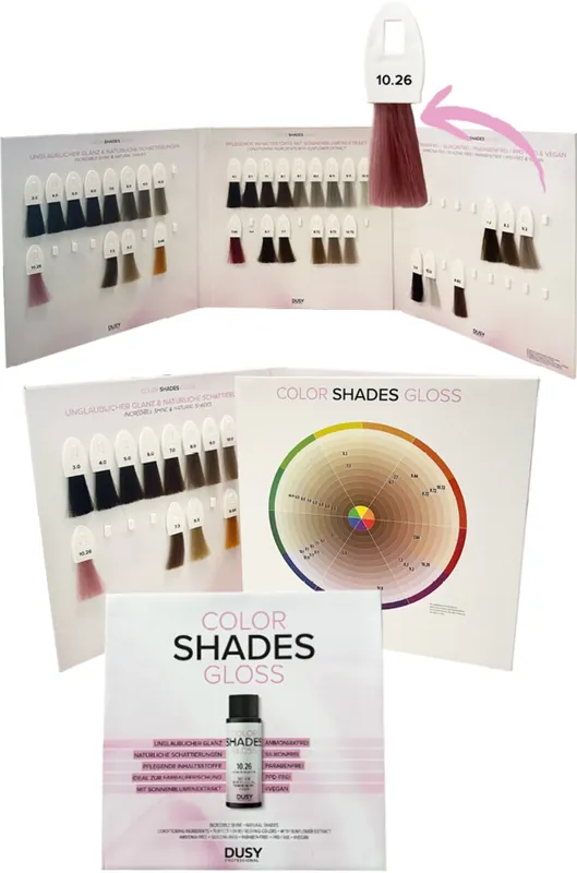 Dusy Color Shades Farbkarte mit Meschen Neu