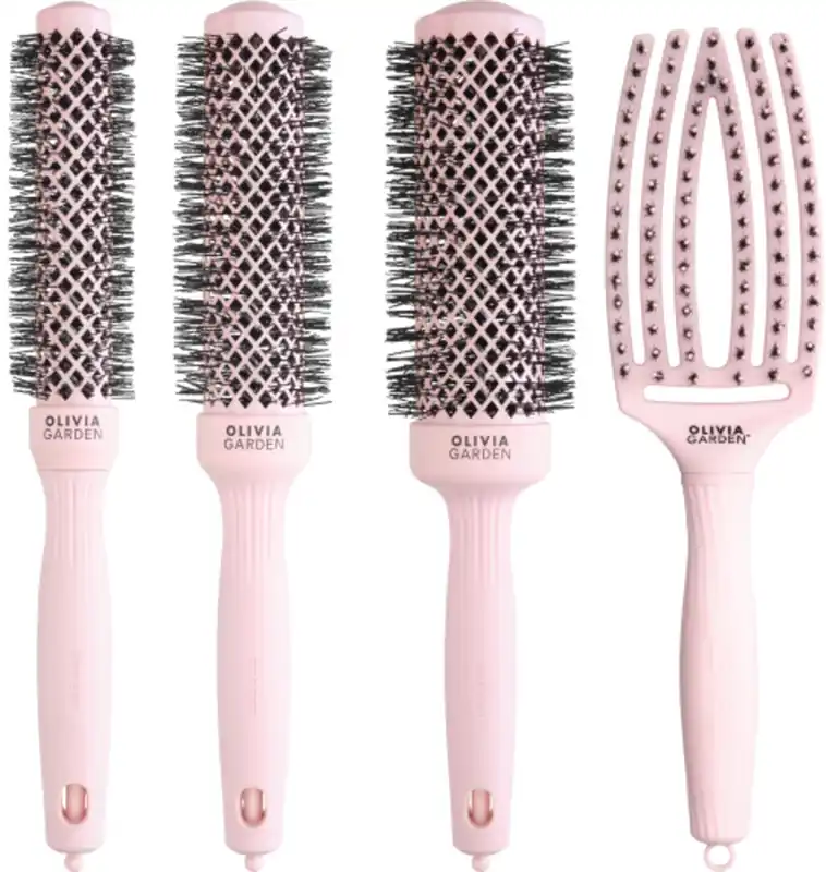 Angebot Olivia Garden Blowout Speed Pastel Pink 4xSet