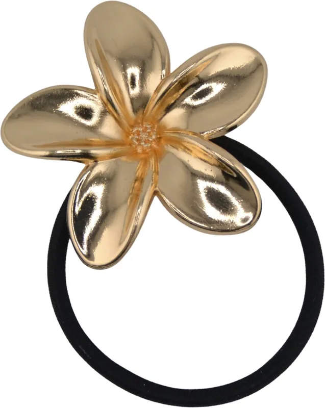 Haargummi Frangipani blüte gold Direktkauf
