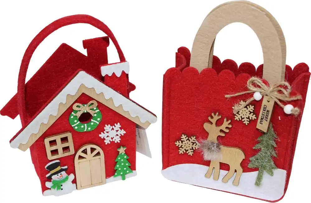 Neue Ware Filztasche Weihnachten sortiert