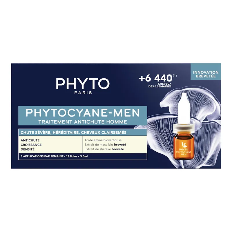 Phyto Phytocyane Männer - Anti Haarausfall Ampullen Kur 12 x 3,5ml Nur Heute