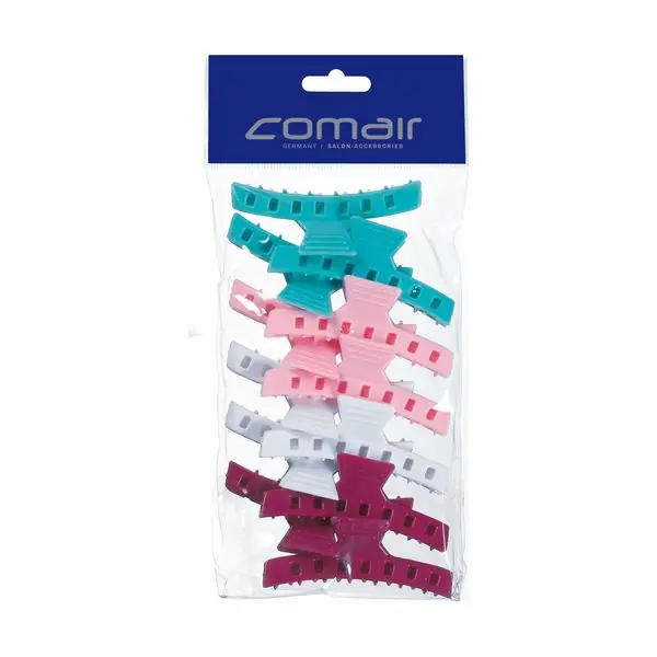 Super-Preis Comair Frisierzubehör Wasserwelle Klammern Kunststoff Bunt Set