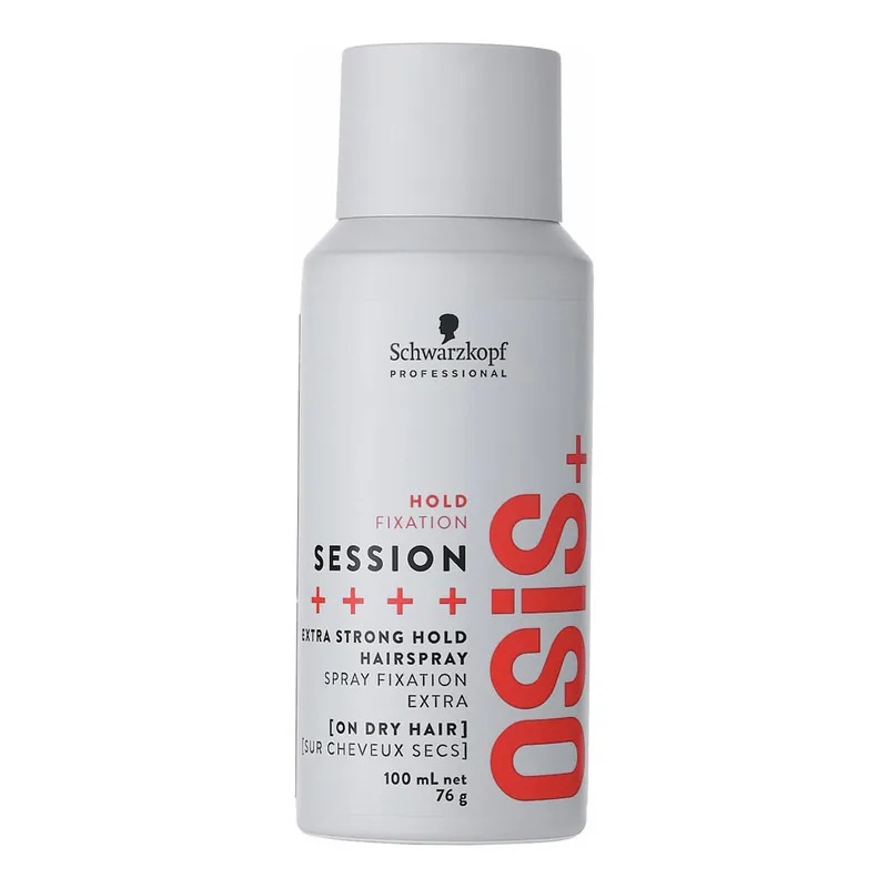 Schwarzkopf OSiS+ SESSION Extra Strong Hold Hairspray 100ml Mini Schneller Versand