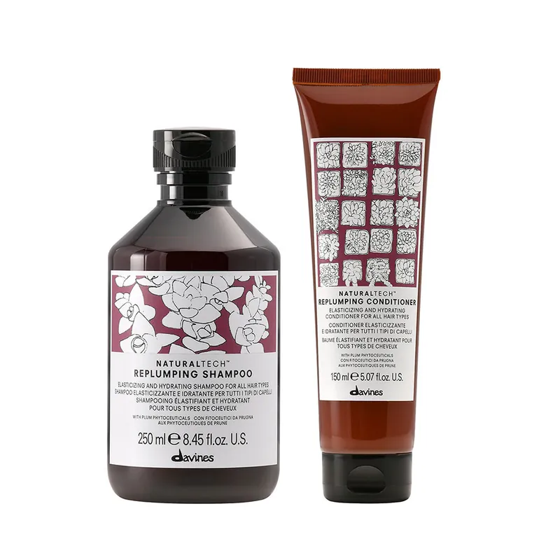Preisknaller Davines Natural Tech Replumping Set Shampoo 250 ml + Conditioner 150 ml