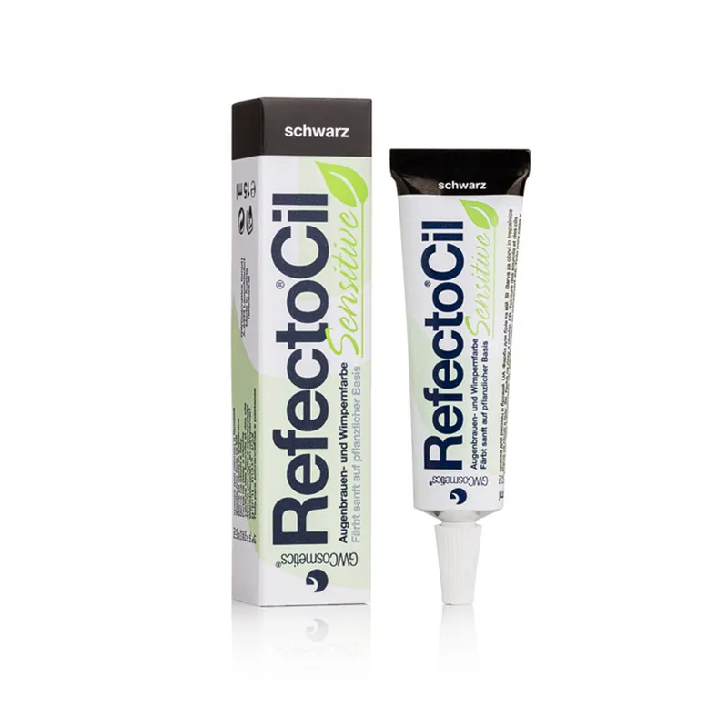 Begrenztes Angebot RefectoCil Sensitive Augenbrauen- & Wimpernfarbe schwarz 15 ml