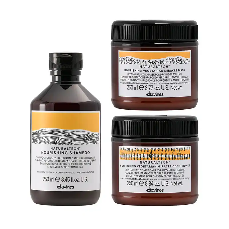 Jetzt Bestellen Davines Nourishing Set - Shampoo 250ml + Conditioner 250ml + Mask 250ml