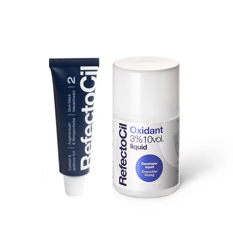 Top-Preis RefectoCil Set Nr. 2 Blauschwarz + Oxidant 3% Flüssig