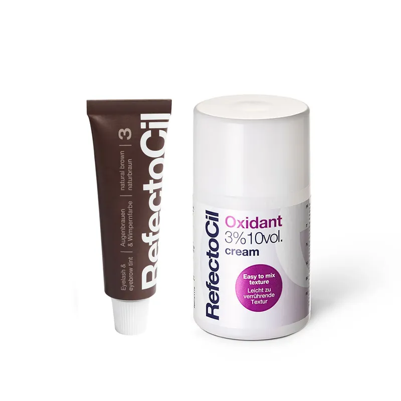 RefectoCil Set Nr. 3 Naturbraun + Entwicklungscreme 3% Sonderaktion