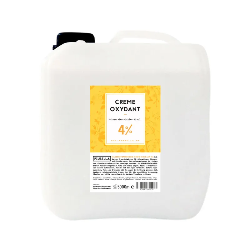 Sonderangebot Piubella Creme Oxydant 4% Universal Entwickler 5000 ml