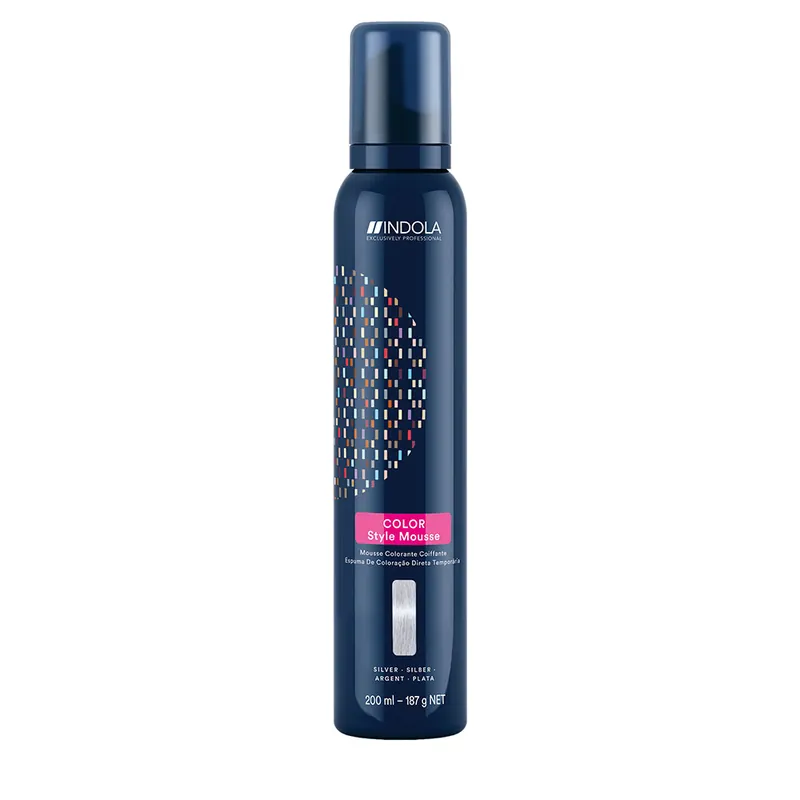 INDOLA Color Style Mousse Silber 200 ml Neu Im Sortiment