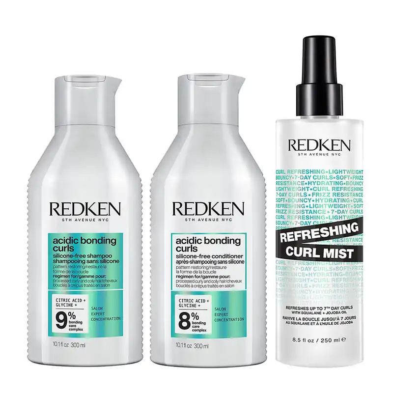Redken Acidic Bonding Curls Set Shampoo 300 ml + Conditioner 300 ml + Refreshing Curl Mist 250 ml Letzte Chance